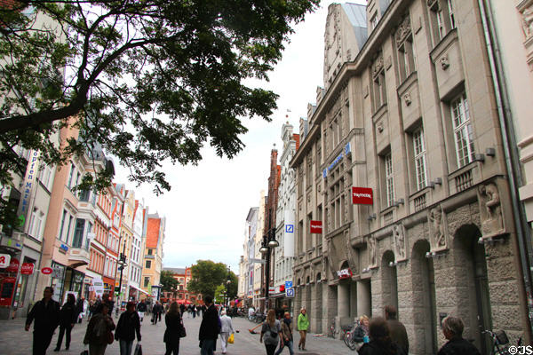 Kröpeliner Str. Streetscape. Rostock, Germany.