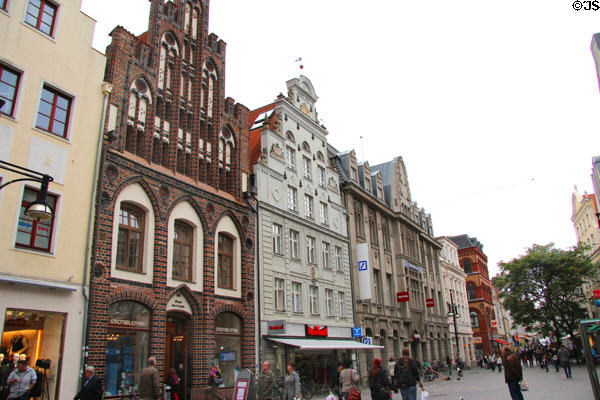 Kröpeliner Str. streetscape. Rostock, Germany.
