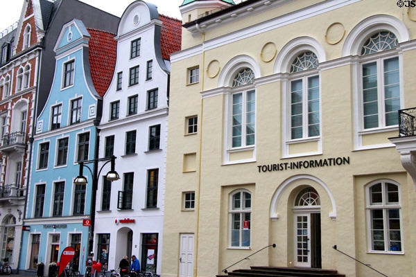 Rostock Tourist Information Center on Universitätsplatz. Rostock, Germany.