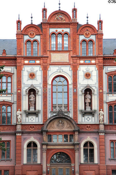 Main building of University of Rostock. Rostock, Germany.