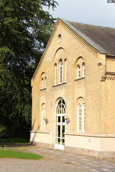 Nydam ship building at Schleswig Holstein State Museum at Gottorf Palace. Schleswig, Germany.