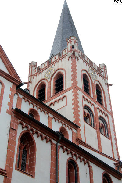 Tower & galleries of St Peter's Church. Bacharach, Germany.