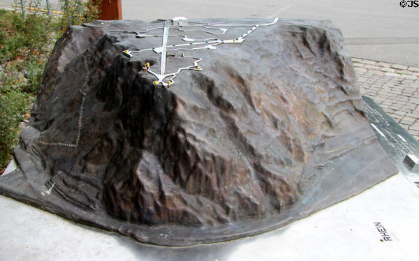 Model of The Loreley. Loreley, Germany.