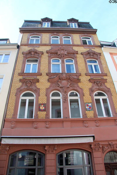 Brick neo-baroque building on Sternstr. Trier, Germany.