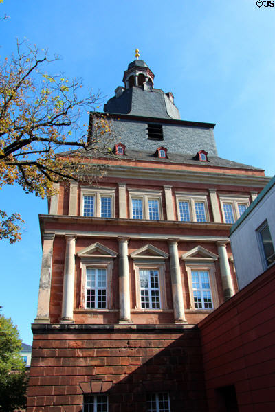 Red tower (roter turm) (1647) which serves as bell tower for Constantine Basilica. Trier, Germany.