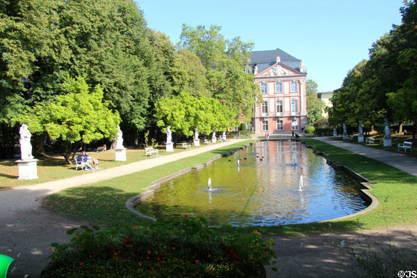 Gardens of Kurfürstlicher Palace, now public park. Trier, Germany.