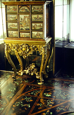 Rosenborg Slot's (Castle) inlaid floors and lavish interior, Kobenhavn. Denmark.
