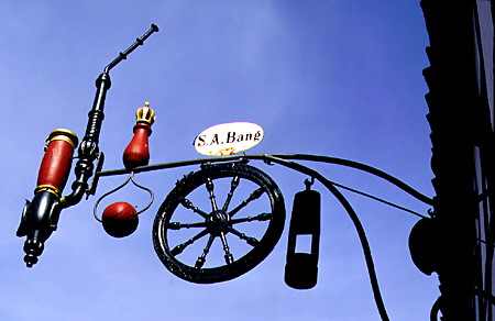 Tobacconist's sign in the Open Air Museum, Århus. Denmark.