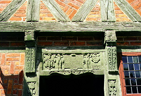 Detail above a door in the Open Air Museum in Århus. Denmark.