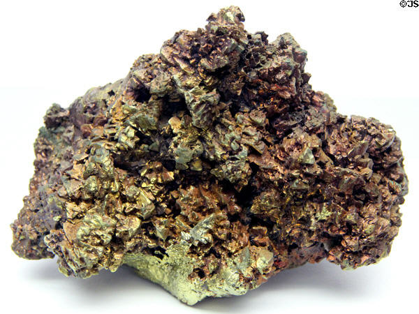Chalcopyrite specimen (CuFeS<sub>2</sub>) at Kingdom of Crystals Museum. Munich, Germany.