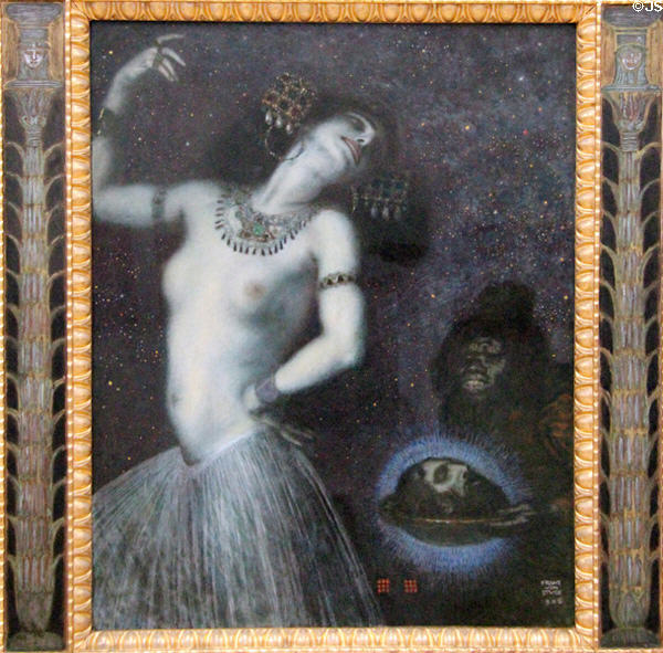 Salome painting (1906) by Franz von Stuck at Lenbachhaus. Munich, Germany.