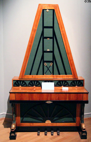 Pyramid piano (c1810) by Wachtl & Bleyer of Vienna at Bavarian National Museum. Munich, Germany.
