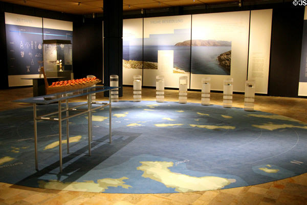 Entrance gallery of Bavarian State Archaeological Collection. Munich, Germany.