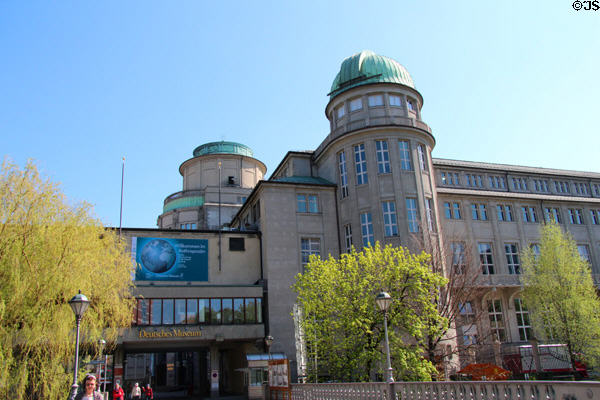 Telescope observatory dome atop Deutsches Museum. Munich, Germany.