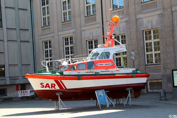 Asmus Bremer marine rescue boat at Deutsches Museum. Munich, Germany.