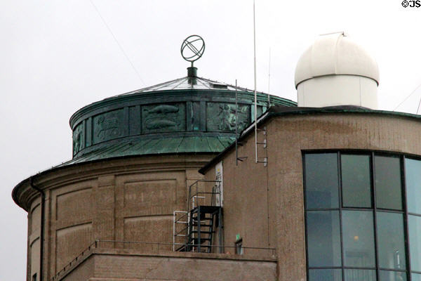 Rooftop dome structural details of Deutsches Museum building. Munich, Germany.