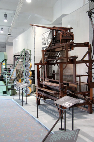 Collection of early programmable looms at Deutsches Museum. Munich, Germany.