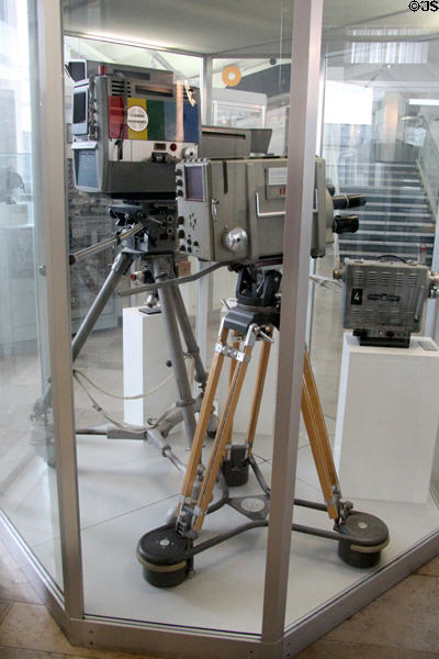 Early TV studio cameras at Deutsches Museum. Munich, Germany.