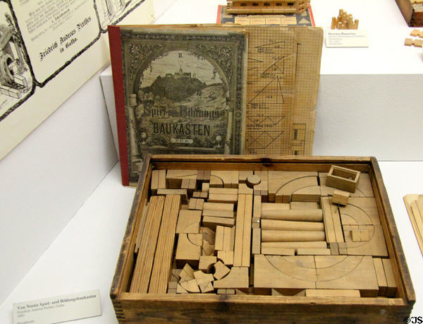 Play & educational building blocks (1885) at Deutsches Museum. Munich, Germany.