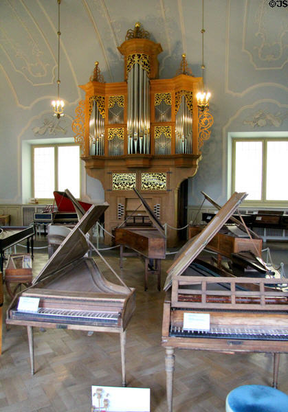 Organ & harpsichord like instrument at Deutsches Museum. Munich, Germany.