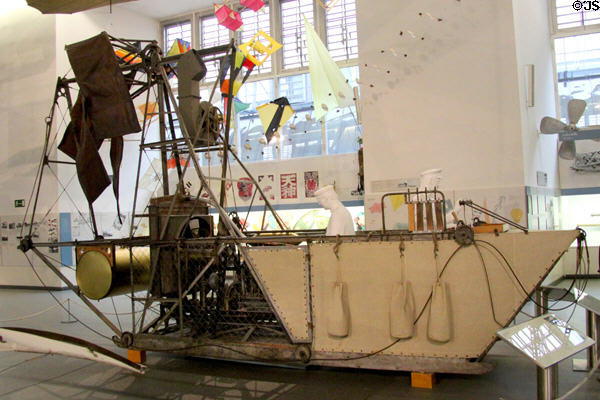 Parseval Airship car (1908) made in Berlin at Deutsches Museum. Munich, Germany.
