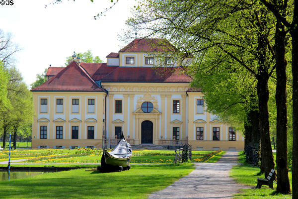 Lustheim Palace (1684) hunting lodge at Oberschleißheim built for elector Max Emanuel. Munich, Germany. Architect: Henrico Zuccalli.
