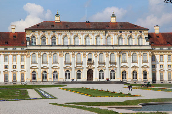 Facade details of New Schleißheim Palace. Munich, Germany.