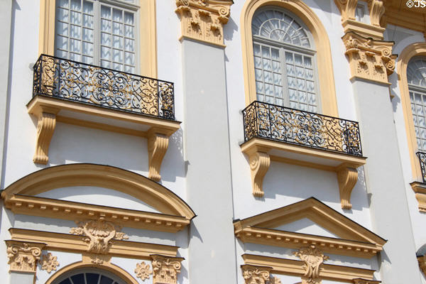 Facade details of New Schleißheim Palace. Munich, Germany.