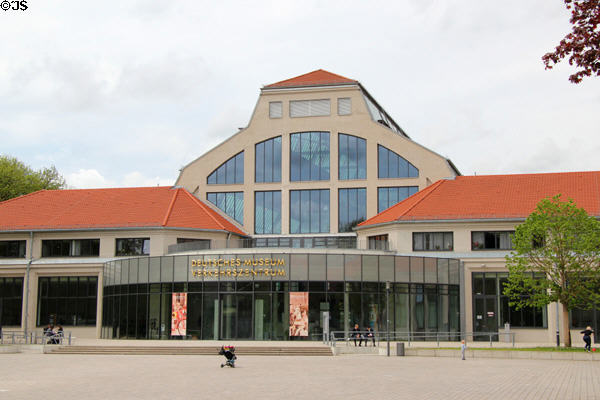 Deutsches Museum Verkehrszentrum (Transport Museum) in Hall I (1908; restored 1953) of Munich Exposition. Munich, Germany.