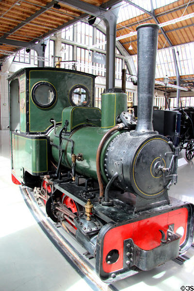 Construction site light railway steam locomotive (1903) by Krauss & Cie. at Deutsches Museum Transport Museum. Munich, Germany.