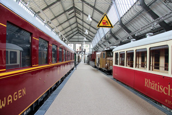 Passenger cars (c1929) at Deutsches Museum Transport Museum. Munich, Germany.