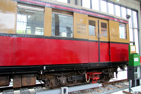 Prototype of Berlin S-Bahn railcar (1927) by WUMAG of Görlitz at Deutsches Museum Transport Museum. Munich, Germany.