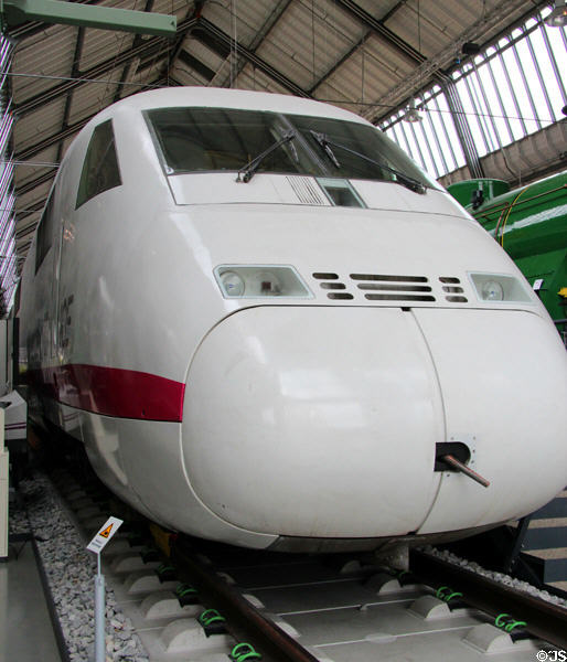 ICE-V experimental Train (1985) used for testing at Deutsches Museum Transport Museum. Munich, Germany.