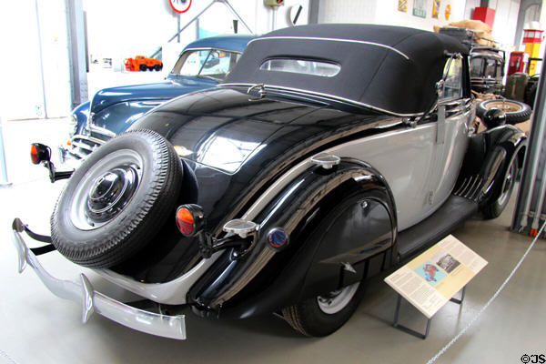 Ford V8 "Special" Convertible (1939) from Cologne at Deutsches Museum Transport Museum. Munich, Germany.