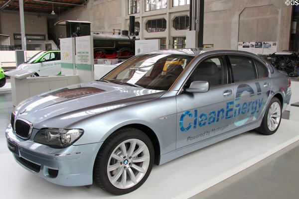 BMW Hydrogen vehicle (2000) at Deutsches Museum Transport Museum. Munich, Germany.