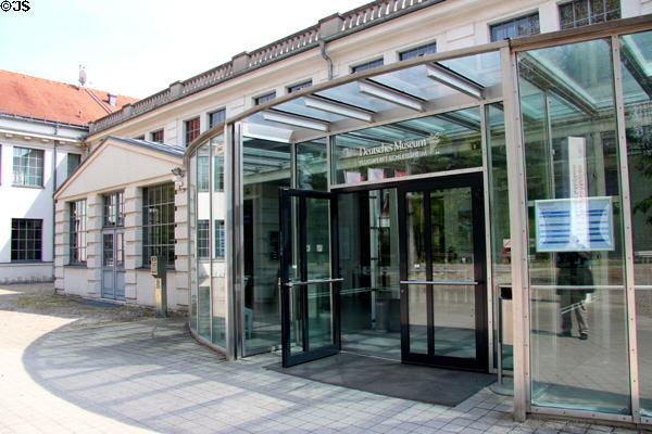 Deutsches Museum Flugwerft Schleissheim entrance. Munich, Germany.