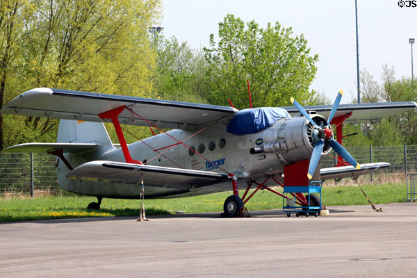 Antonow AN-2 biplane at Flugwerft Schleissheim. Munich, Germany.