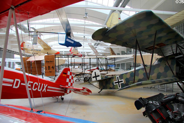 Aircraft collection at Deutsches Museum Flugwerft Schleissheim. Munich, Germany.