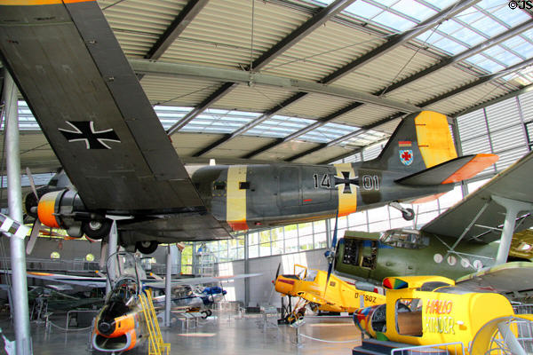 Douglas C-47 D (DC-3) (1944) made in Santa Monica, CA which served German Air Force from late 1940s to 1976 at Deutsches Museum Flugwerft Schleissheim. Munich, Germany.