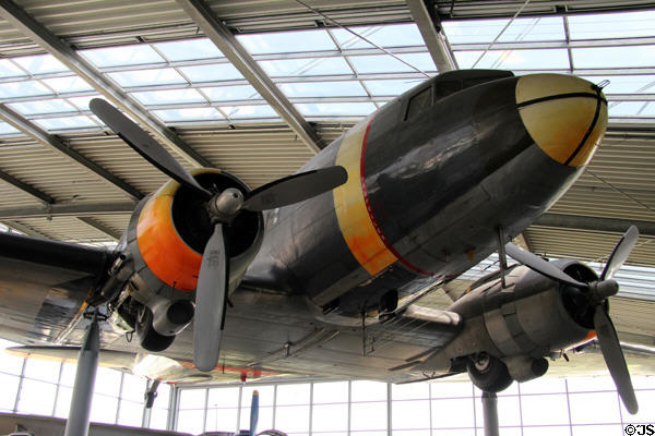 American-made Douglas C-47 D (DC-3) (1944) used by German Air Force after WWII at Deutsches Museum Flugwerft Schleissheim. Munich, Germany.