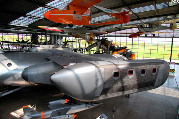 Wing detail of Dornier Do31 E-3 turbojet VTOL transport prototype (1967-9) at Deutsches Museum Flugwerft Schleissheim. Munich, Germany.