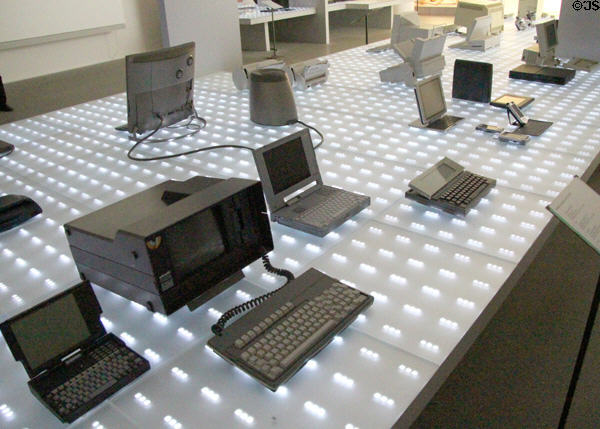 Computer collection at Pinakothek der Moderne. Munich, Germany.