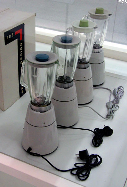 Vintage Braun blenders by Gerd Alfred Muller of Germany at Pinakothek der Moderne. Munich, Germany.