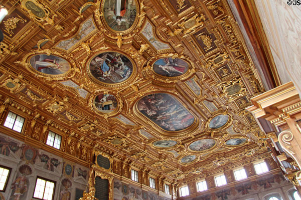 Goldener Saal (Golden Room) in Augsburg Rathaus (City Hall). Augsburg, Germany.