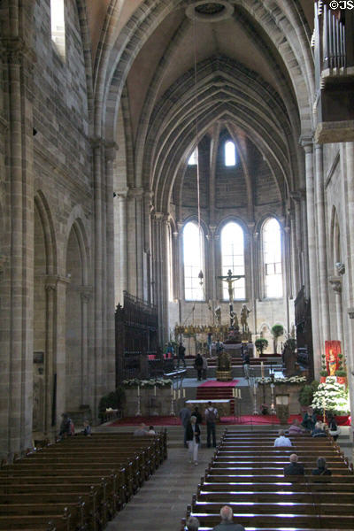 Interior of Bamberg Cathedral. Bamberg, Germany.