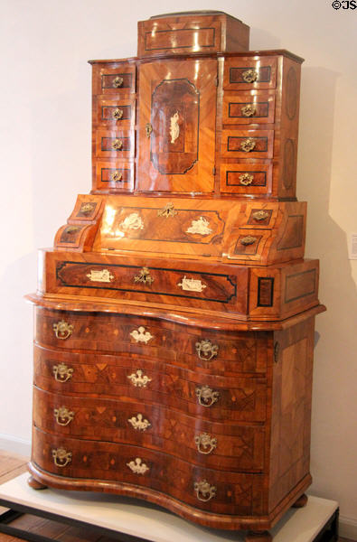 Secretary (1740-50) joined from two pieces at Bamberg City Museum. Bamberg, Germany.