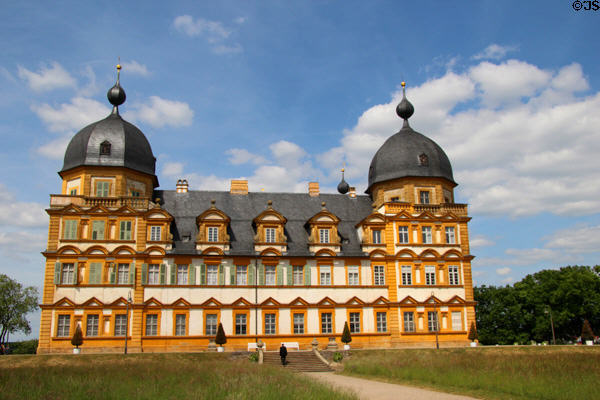 Seehof Palace (1684-95) in Memmelsdorf area of Bamberg. Bamberg, Germany. Style: Baroque. Architect: Antonio Petrini.