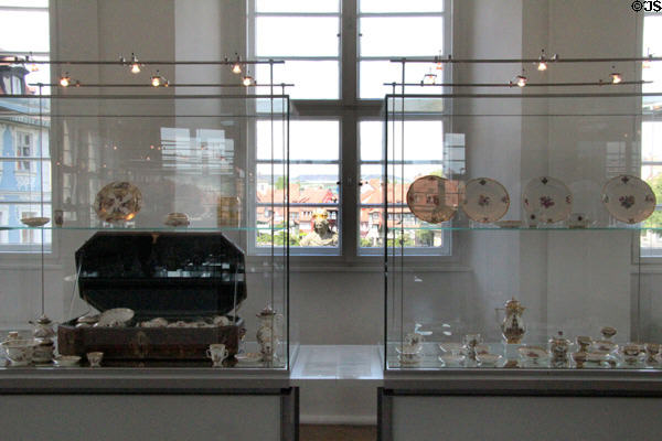 Gallery at Bamberg Old Town Hall Museum of Faience & Porcelain. Bamberg, Germany.