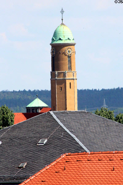 Spire of St Otto Church. Bamberg, Germany.