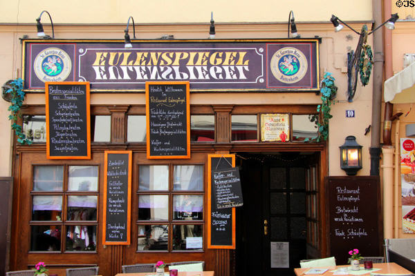 Restaurant Eulenspiegel in old town Bamberg. Bamberg, Germany.